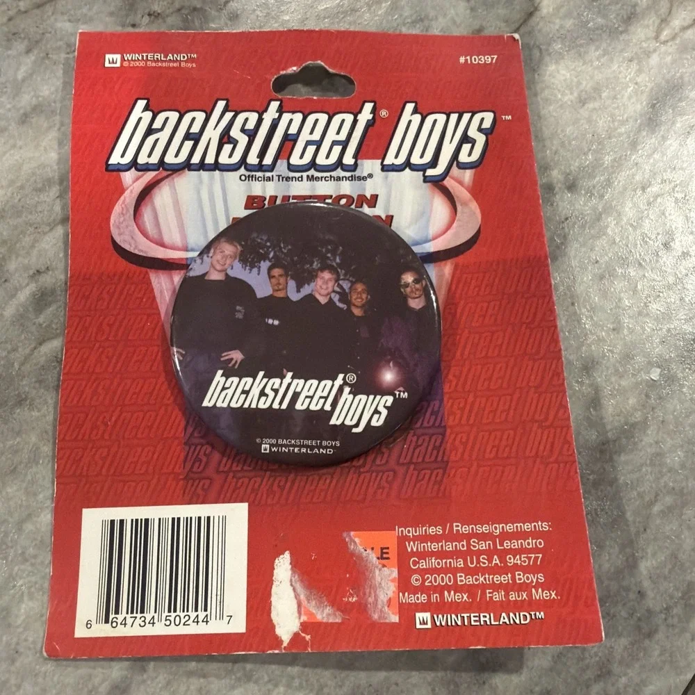 Backstreet Boys‎ 2000 Winterland Official Merchandise Button